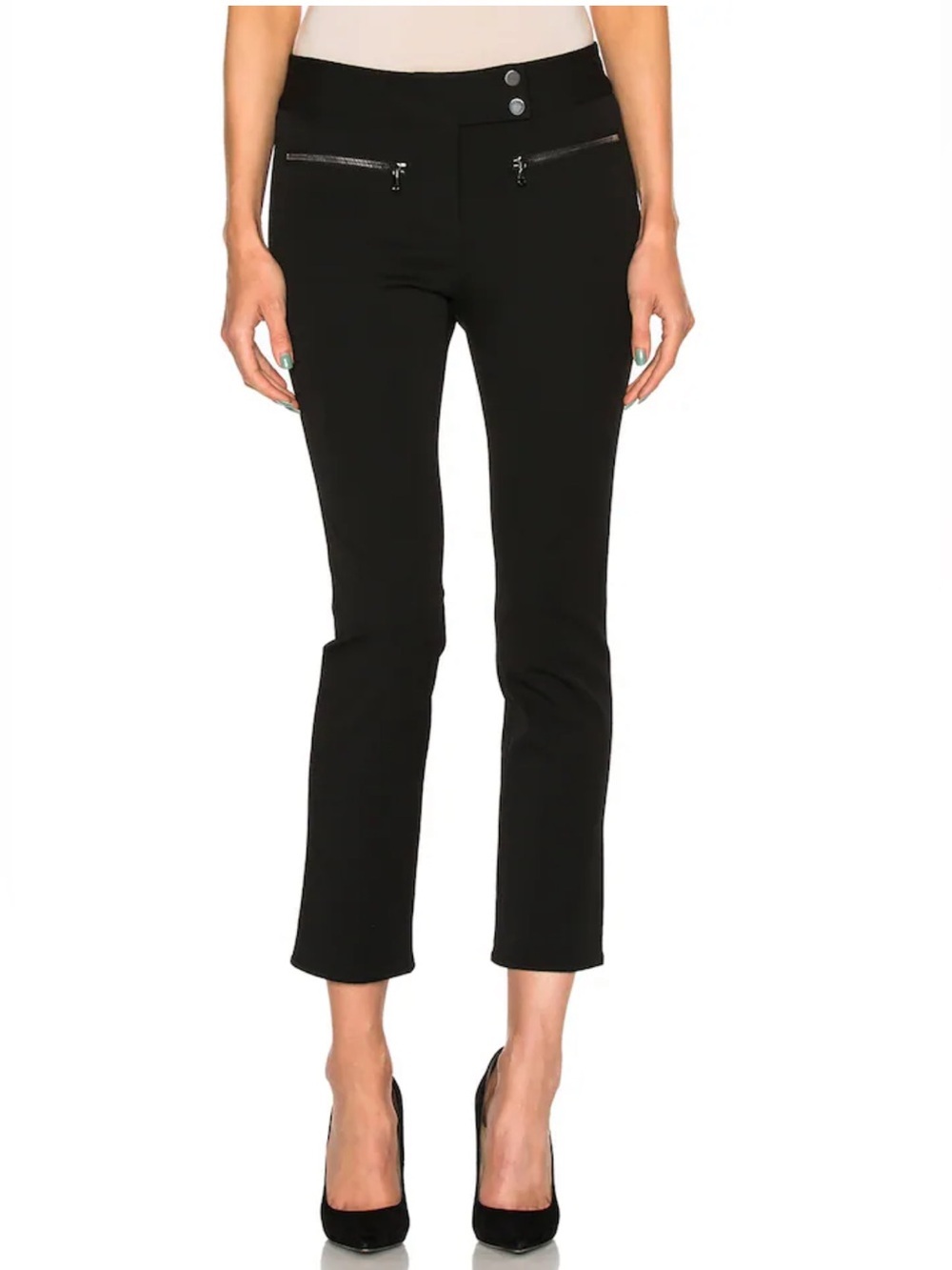 Veronica Beard Metro Cropped Kick Flare Pants Black Business Casual Women’s 6